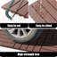 Carreaux de terrasse en plastique emboîtables-123495260