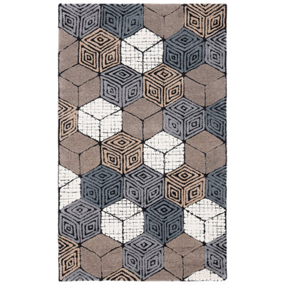 Fifth Avenue Hand Tufted Wool Geometric Rug