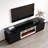 Genoveva 71" Modern TV Stand with Electric Fireplace, High Gloss Finish, Media Storage-668799329