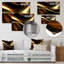Décoration murale en métal doré noir surréels III - Fractales-864872982