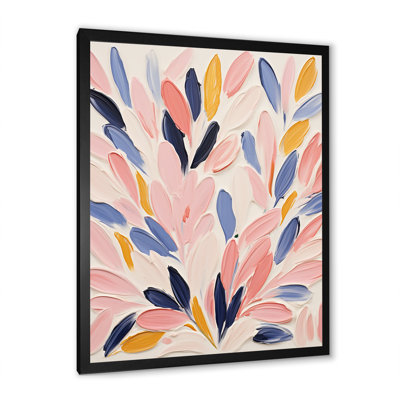 Pink And Blue Seabed Coral Floral - Coral Wall Art