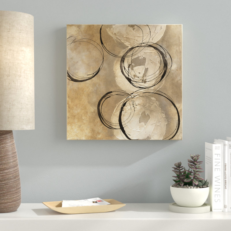 « circle », reproduction sur toile tendue, H 14 po x l 14 po x P 2 po