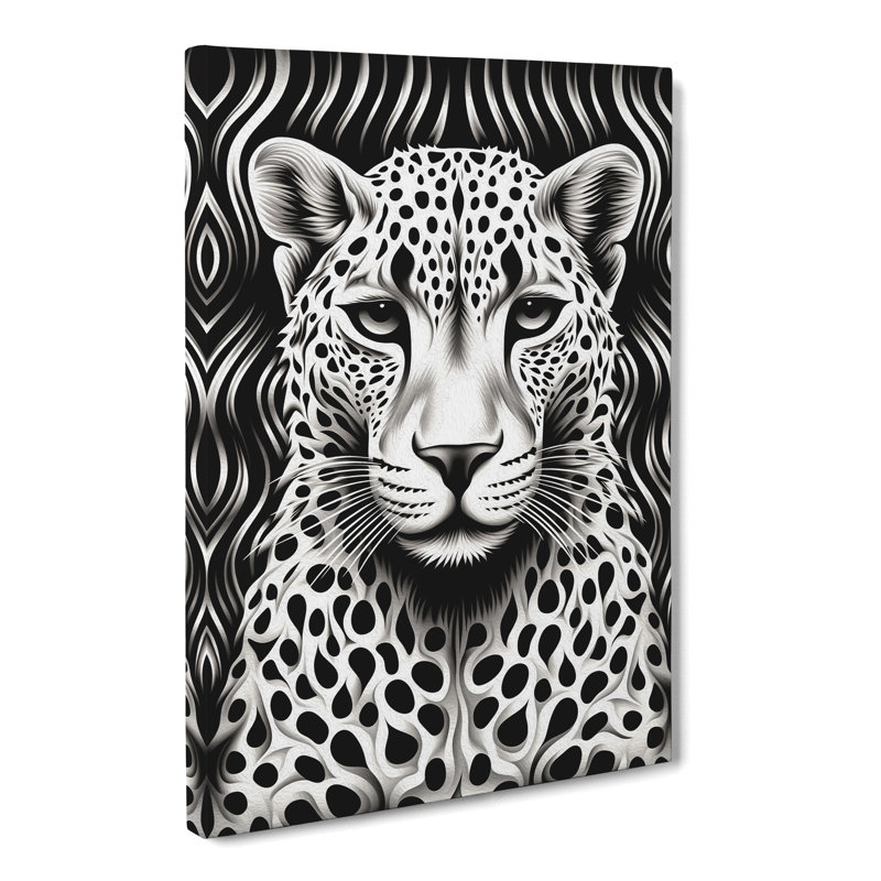 Cheetah Op No.4 - Wrapped Canvas, 60cm H x 40cm W x 3cm D