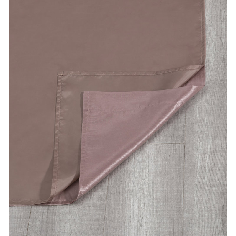 Royale Room Darkening Curtain Pair, Woodrose/Gray