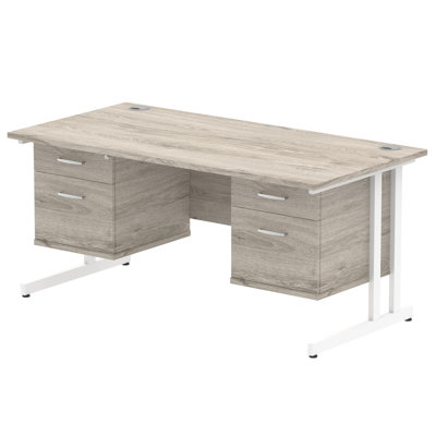 Zetta Metal Base Executive Desk