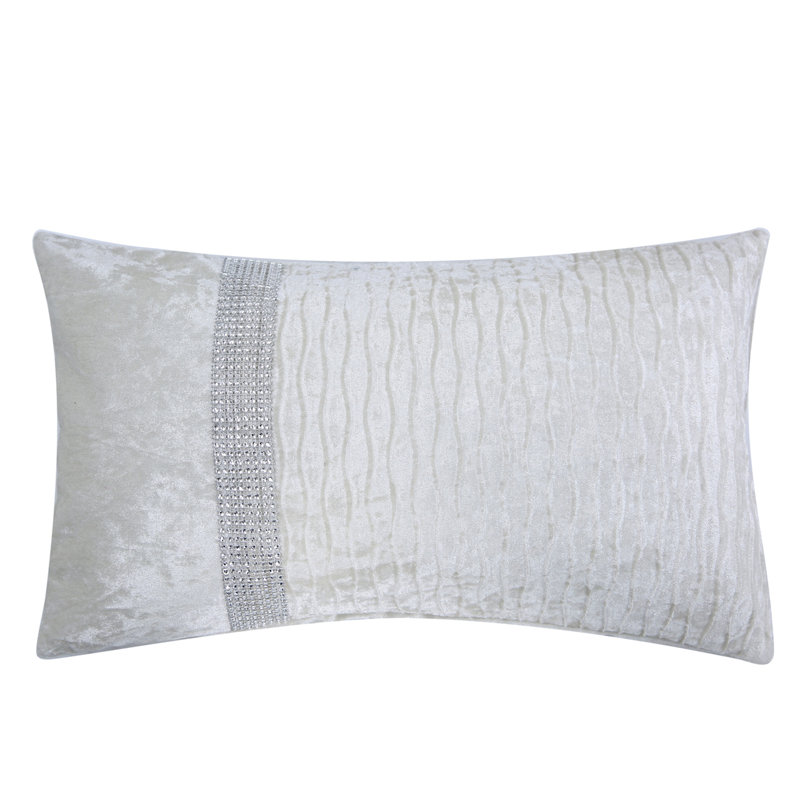 Amity Rectangular Throw Pillow Cover, White