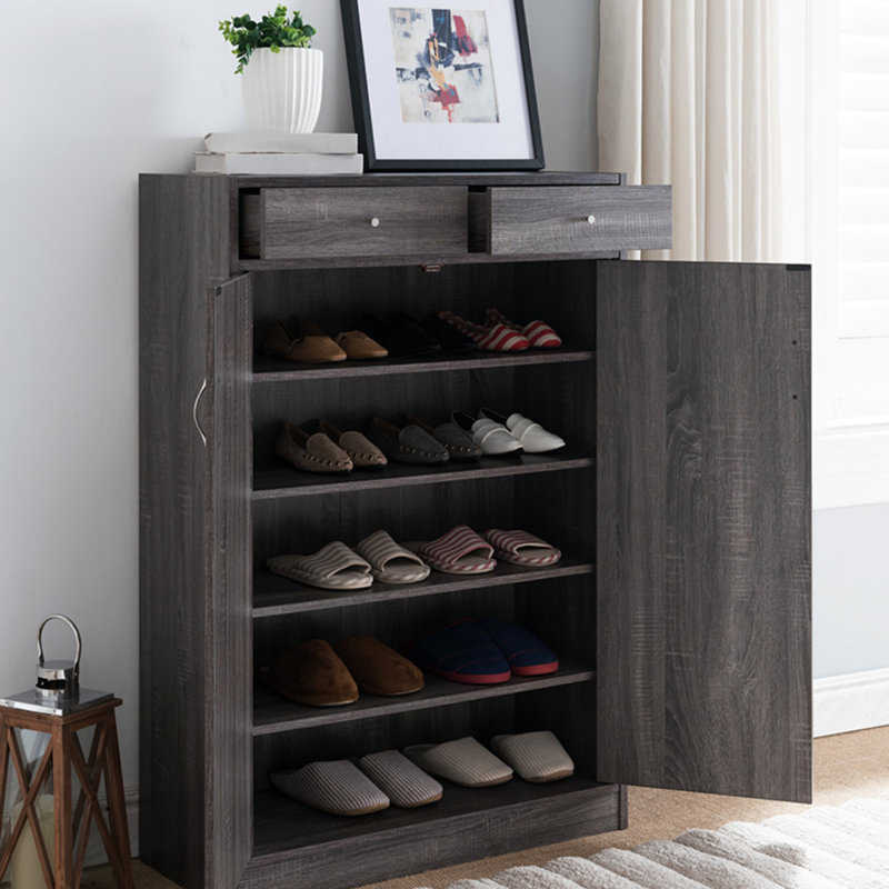 Rangement à chaussures 20 paires, Gris délavé