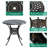 Djako 2 - Person Patio Dining Set Umbrella Hole Included Round Table with Cushions Included-903675738