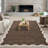 Scalloped Washable Rugs for Living Room Neutral Area Rugs Ultra-Thin Non Slip Large Bedroom Carpet Indoor Stain Resistant Contemporary Carpet for Dining Room Dorm-898703008-898702932
