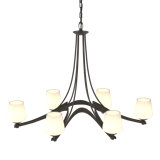 Oval Ribbon 6 - Light Shaded Classic/Traditional Chandelier