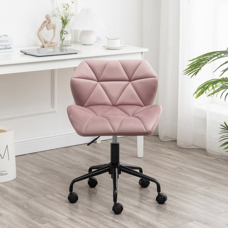 Chaise de bureau pivotante réglable, Mauve