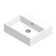 WS Bath Collections Quattro 16.5'' Matte White Ceramic Rectangular Bathroom Sink with Overflow