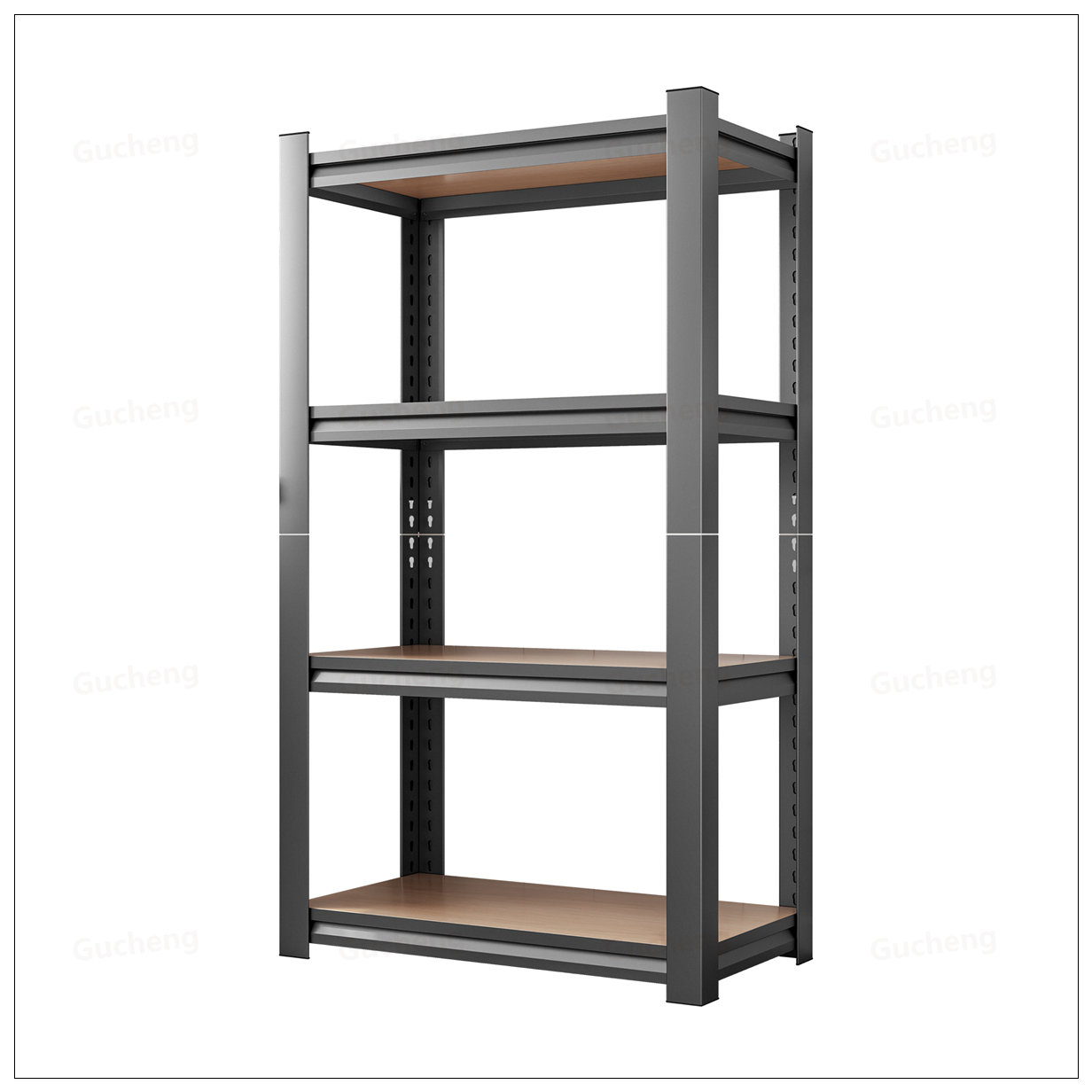 Wood Storage Racking Adjustable Rebrilliant 4-Layer Adjustable Height Wooden Storage Rack, Heavy-Duty ...