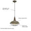 Luminaire suspendu en forme de dôme Kapono