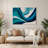 Gradient Abstract 41 Green Metal Wall Art