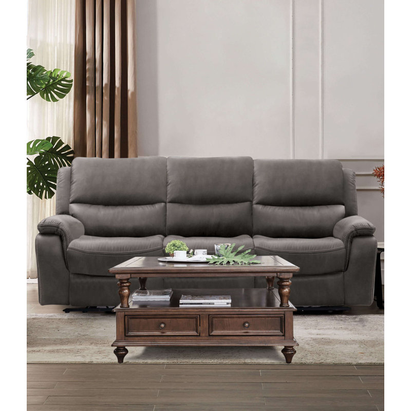 Canapé transitionnel l 88,4 po, gris foncé, 88.4, Gris foncé