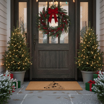 Paillasson sapin de Noël 24 po x 36 po