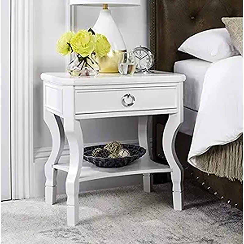 Table de chevet 24 po Elegant Desirat, Blanc