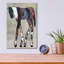  «Horse Parade 2» par Coco Good, art mural en verre acrylique, 12 po x 16 po