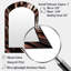 Rosegold embrassant l'essence des lignes IV - grand miroir asymétrique en marbre, miroir mural décoratif arche moderne, impression d'art en métal-23905147