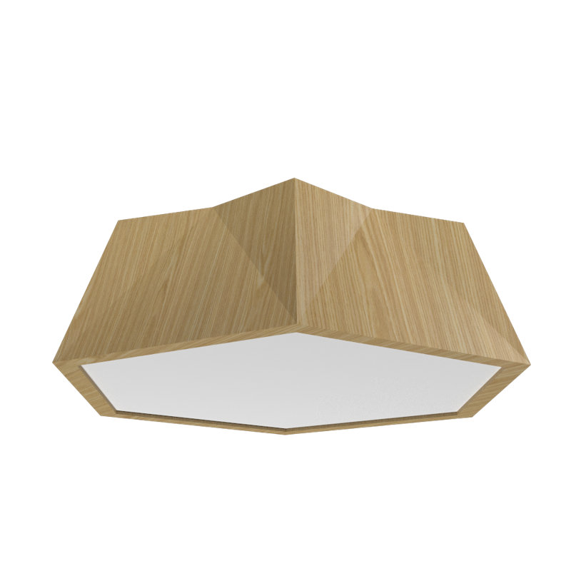 Plafonnier encastré 1 lumière Physalis, H 5,85 po x l 19,5 po x P 19,5 po, Sable