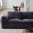 Chenille Minimalist Straight Sofa