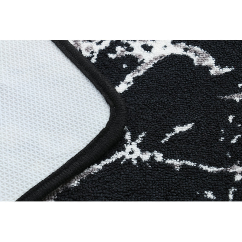 Pelagios 15 Piece Abstract Bath Set + Hooks, Black