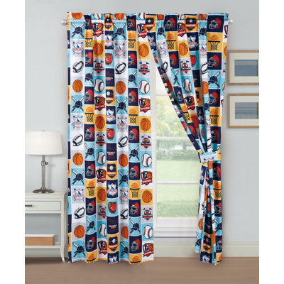 Kids Bedding Collection Semi Sheer Curtain Pair