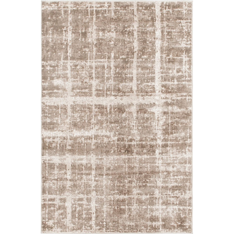 Heights Abstract Indoor Rug, Rectangle 4' x 6'