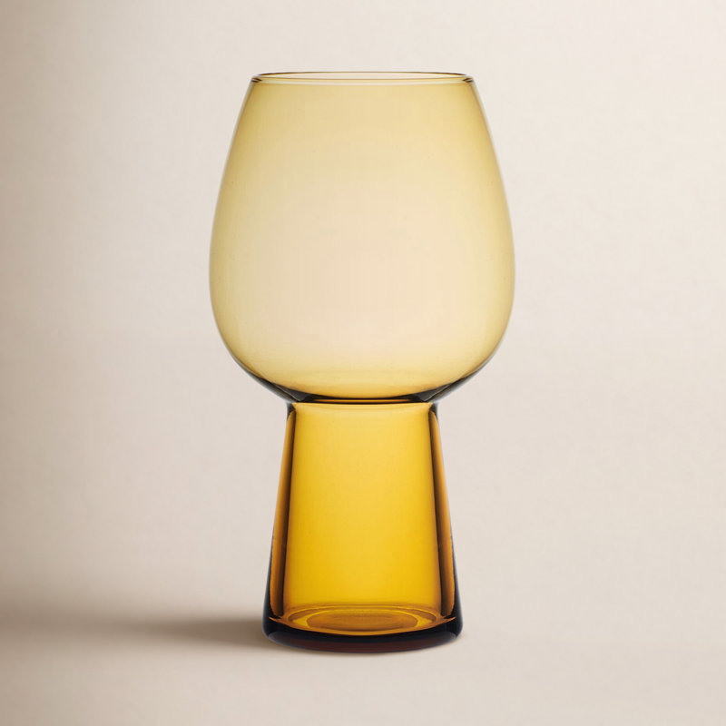 Phoebe 19 oz. Beer Goblets, Amber