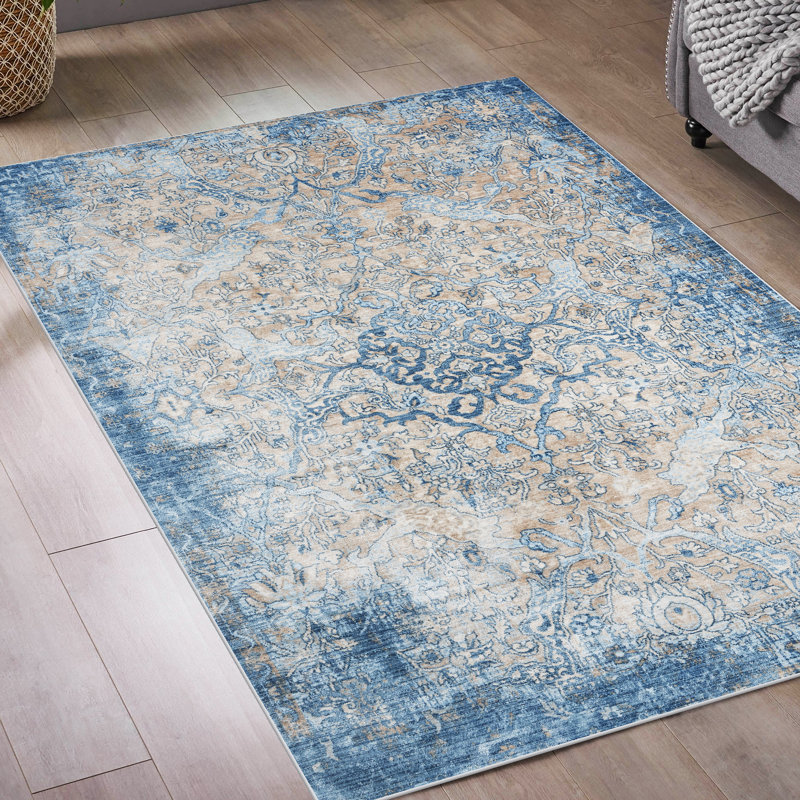 Tapis bleu Anayah, Rectangle 8 pi x 10 pi