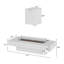 Foyer de table au propane 60 000 BTU avec pare-vent, armoire à propane dissimulée