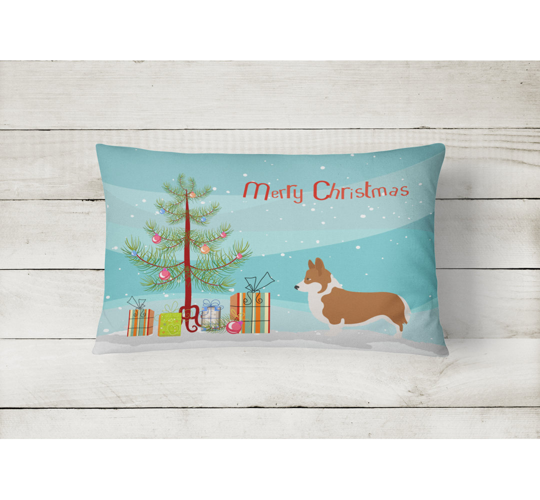 Pembroke Welsh Corgi Christmas Indoor/Outdoor Throw Pillow Caroline's Treasures