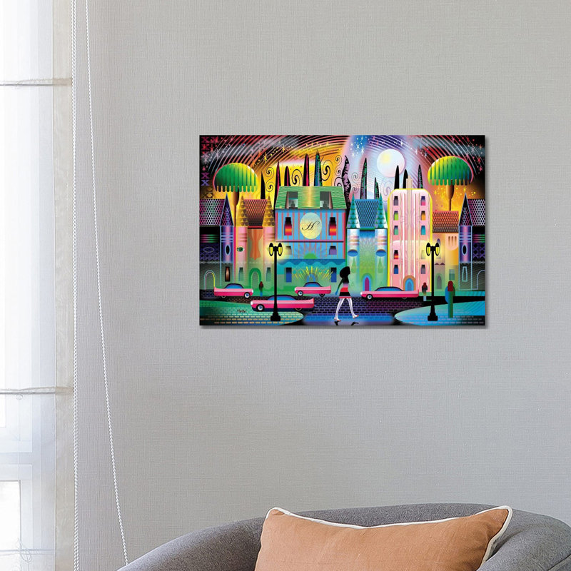 Indigo Impression V 1 Piece Wrapped Canvas Wall Art, 66.04 cm H x 45.72 cm W x 3.175 cm D