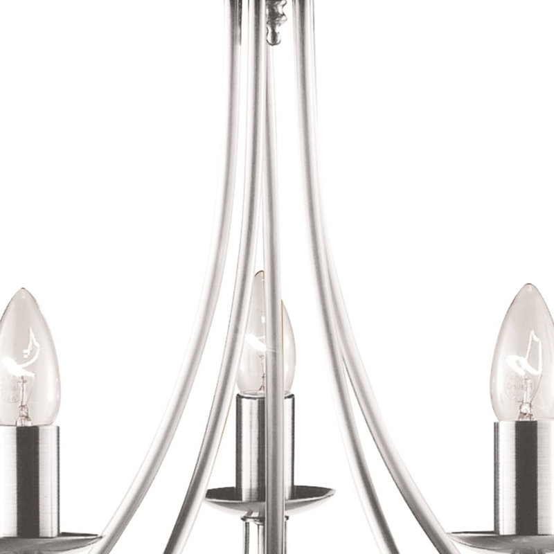 Georgetown 5 - Light Chandelier, Satin Silver