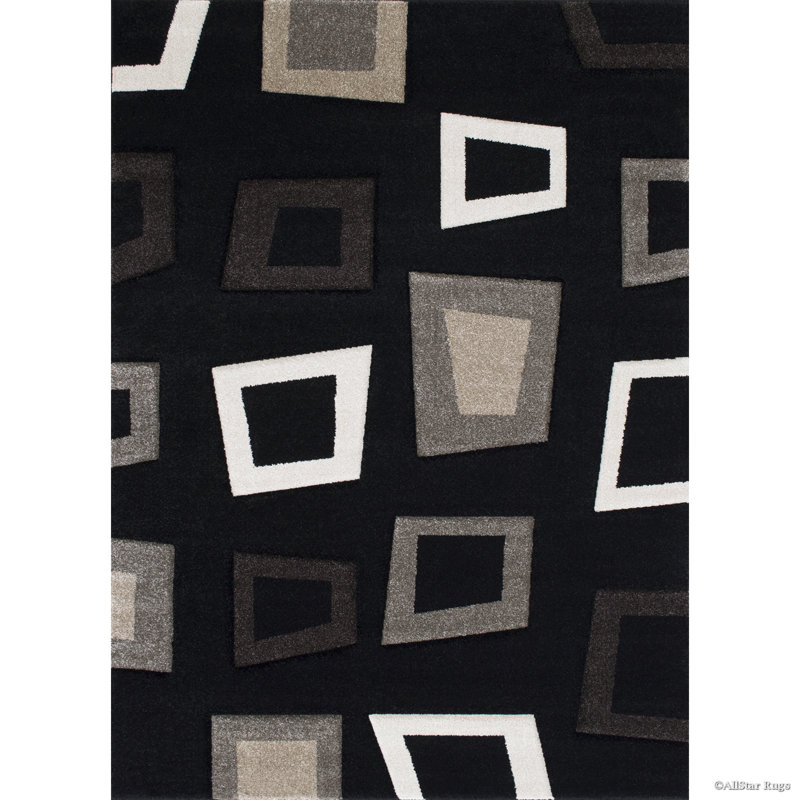Abstract Indoor Rug, Rectangle 5'2" x 7'2"