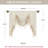 Elegant Swag Valance with Tassels, White Jacquard Waterfall Valance, 79" Window Treatment 1 Panel-799432686