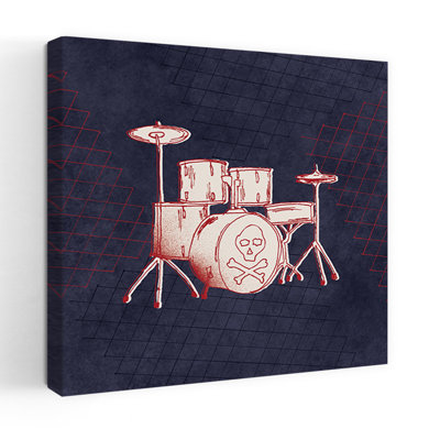 Rocker Drums, art abstrait rétro