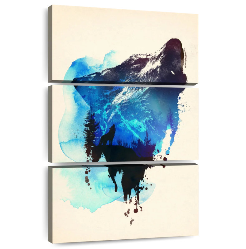 Brampt Alone As A Wolf, 57" H x 36" W