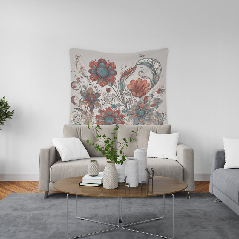Tapisserie murale, H 88 po x l 104 po