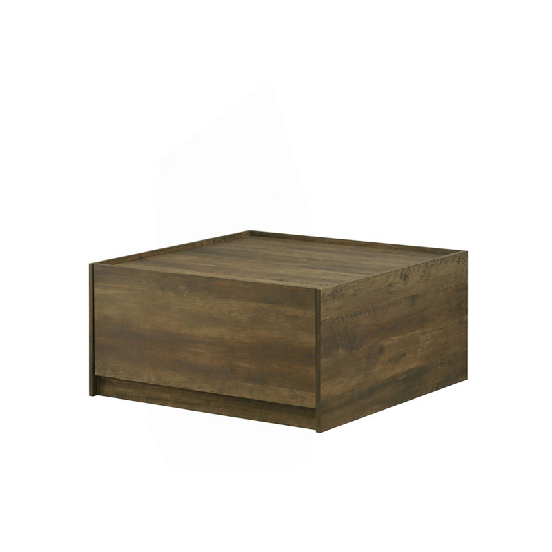 Table basse carrée 2 tiroirs, table de salon