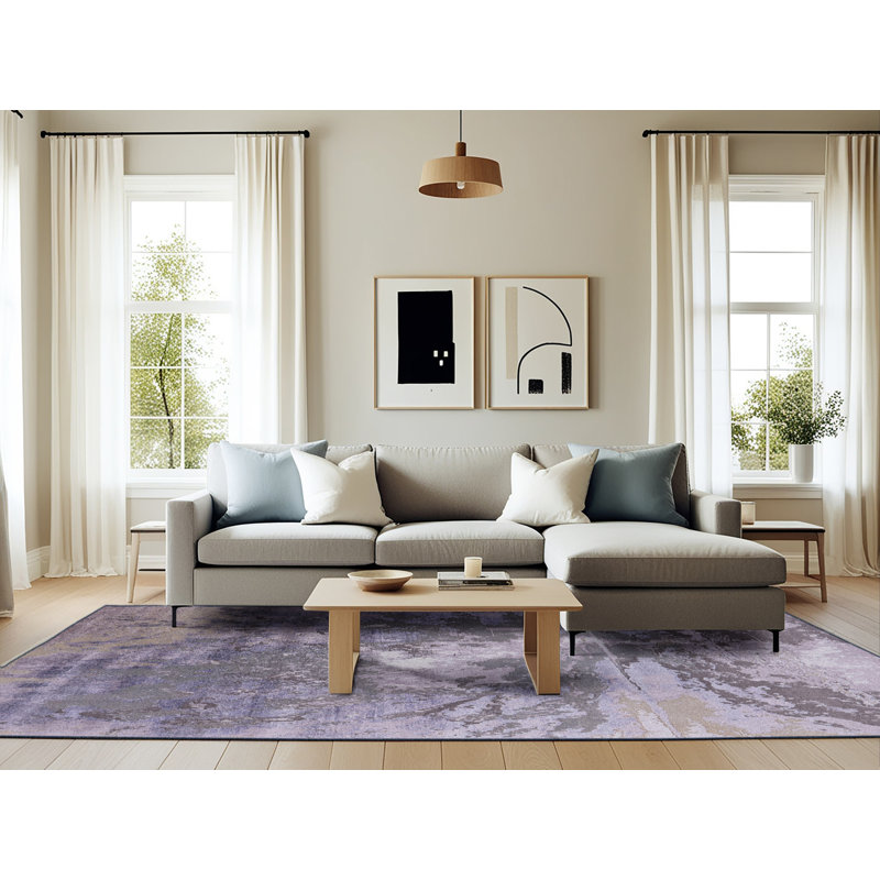 Abstract Indoor Rug, Rectangle 6' x 9'