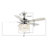 52" Torrie 5 - Blade Crystal Ceiling Fan with Remote Control and Light Kit Included-1752615851