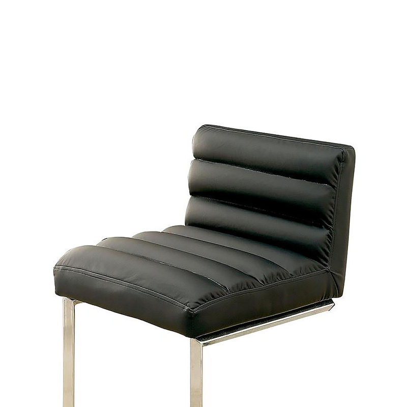 Upholstered Counter Stool, Black