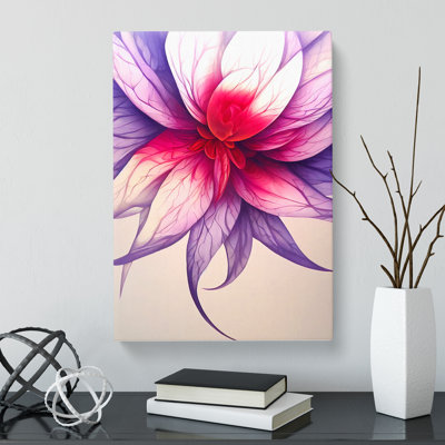 Camptown Floral Airbrush - Wrapped Canvas