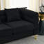Canapé modulaire 2 places pour le salon - Tissu et coussins, note confortable de 60 pouces Nuance