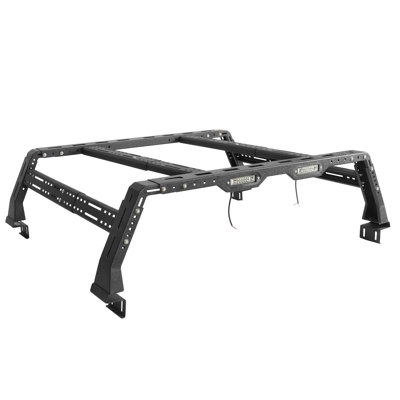 Overland Truck Bed Racks, Heavy‑Duty Pickup Bed Cargo Rack for Dodge Ram 1500, Toyota Tacoma