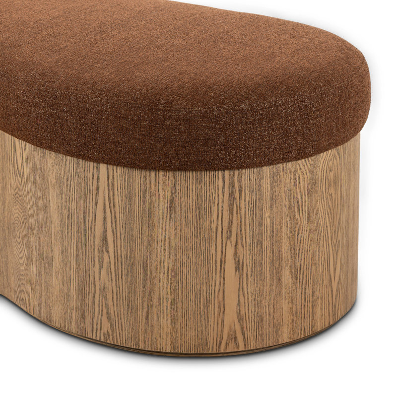 Banc rembourré en polyester CELESTE,  Crypton Wayfarer Sienna