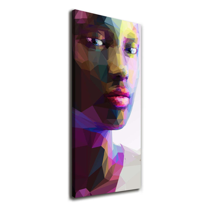 Abstraction Of A Woman - Wrapped Canvas Print