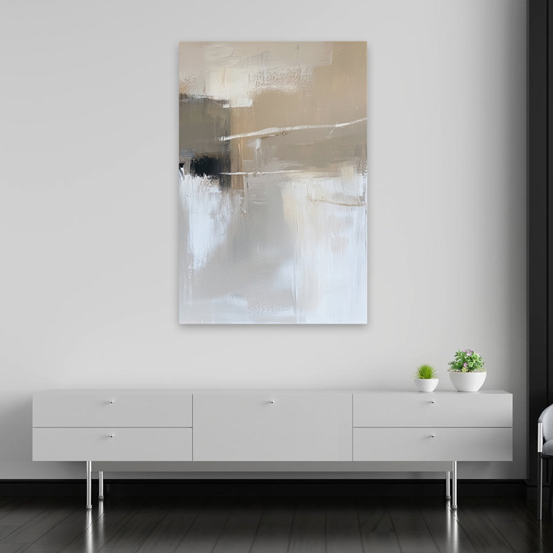 Automne, humeur, moderne, abstrait, paysage abstrait, texture moderne, minimalisme, H 60 po x l 40 po